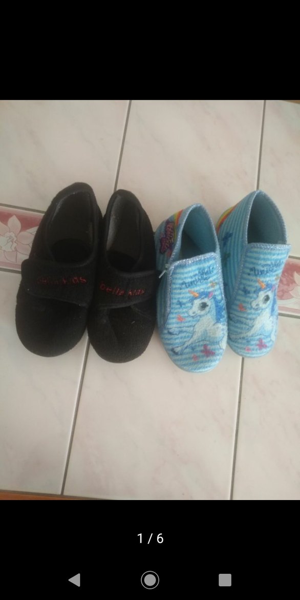 Mavi Unicorn Baskılı Kız Ev Terliği - Görsel 3