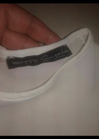 Dantel Detaylı Beyaz Kadın Bluz - Görsel 2