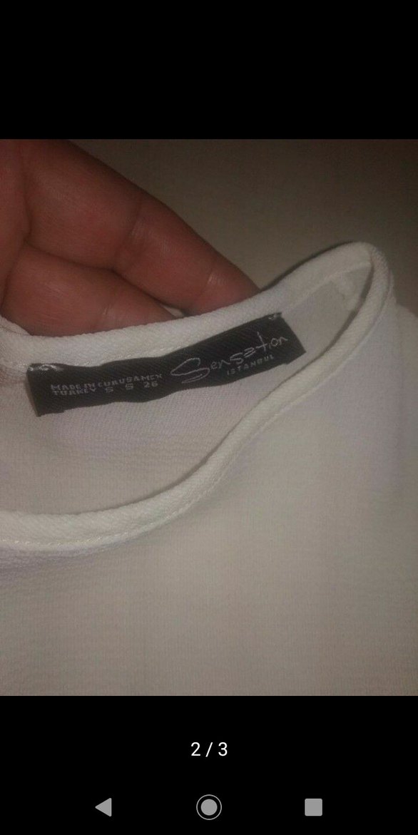 Dantel Detaylı Beyaz Kadın Bluz - Görsel 2