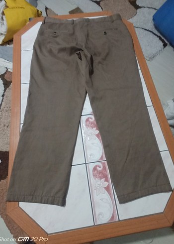 Düğmeli Regular Fit Kahverengi Erkek Pantolon - Görsel 4