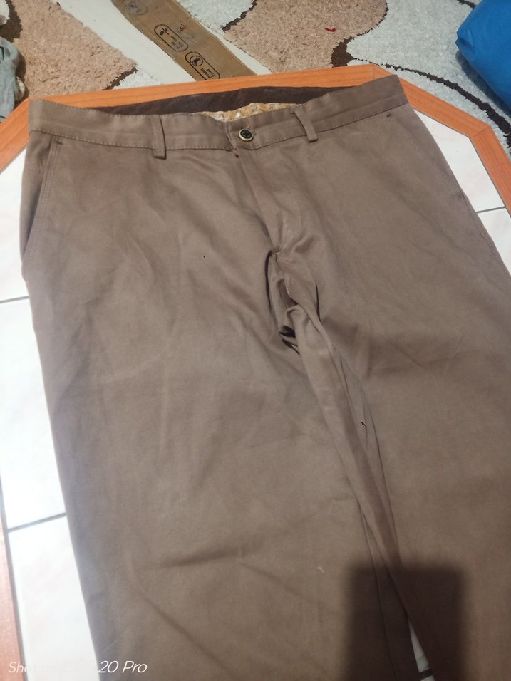 Düğmeli Regular Fit Kahverengi Erkek Pantolon - Görsel 2