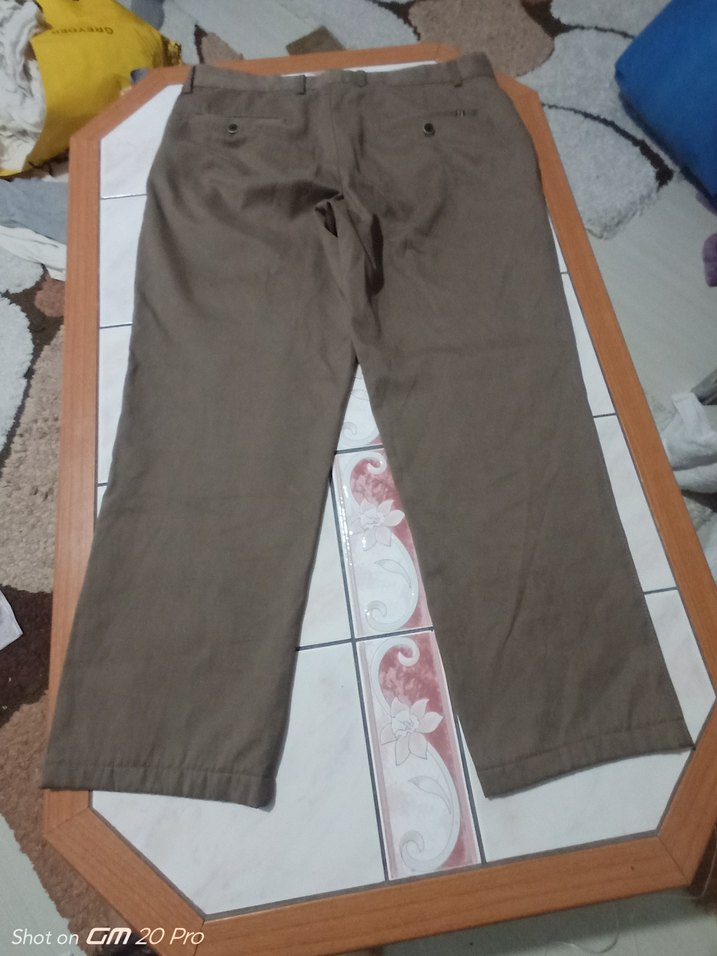 Düğmeli Regular Fit Kahverengi Erkek Pantolon - Görsel 4