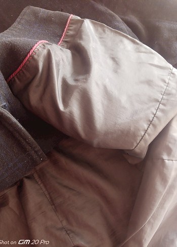 Düğmeli Koyu Gri Keten Erkek Ceket - Görsel 5