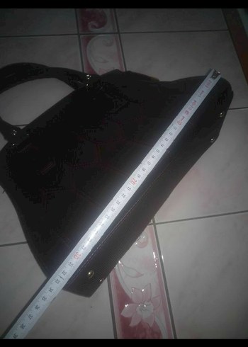 Bordo Yılan Derisi Desenli Kadın Deri Çanta - Görsel 4