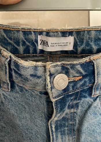 Zara Yırtık Mom Jean Pantolon - Görsel 2