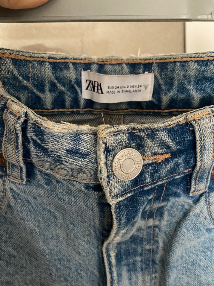 Zara Yırtık Mom Jean Pantolon - Görsel 2