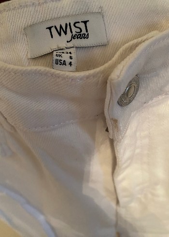 Twist Beyaz Mom Jean Pantolon - Görsel 2