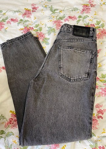 Zara Gri Mom Jean - Görsel 3