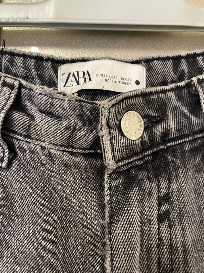 Zara Gri Mom Jean - Görsel 2