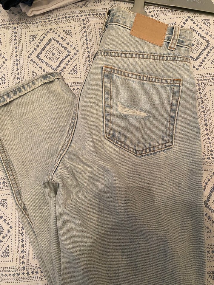 Pull and Bear kadın Mom Jean - Görsel 3