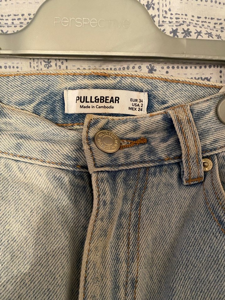 Pull and Bear kadın Mom Jean - Görsel 2