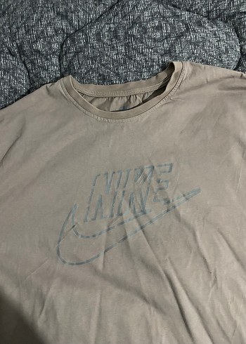 Nike Gri Baskılı Hamile Tişörtü