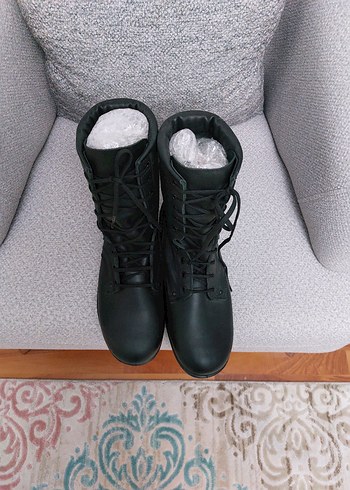 Siyah Kamuflaj Desenli Erkek Rubber Bot - Görsel 2