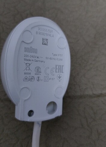 Braun Oral b sarjlı diş fırçasi şarj aleti typ 3757 - Görsel 5