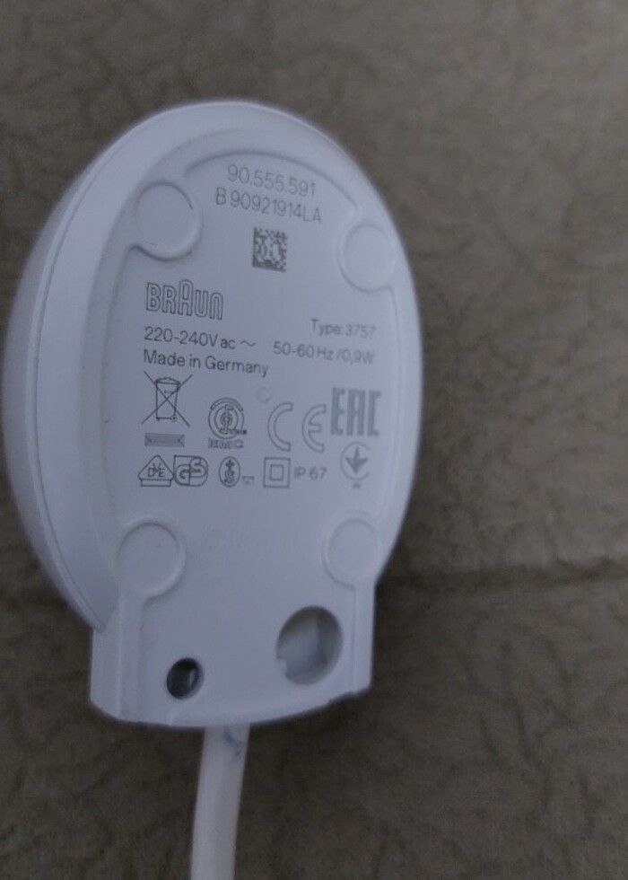 Braun Oral b sarjlı diş fırçasi şarj aleti typ 3757 - Görsel 5