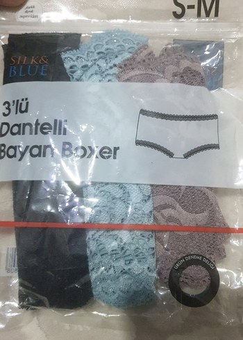Dantelli Bayan Boxer 3 lü - Görsel 3