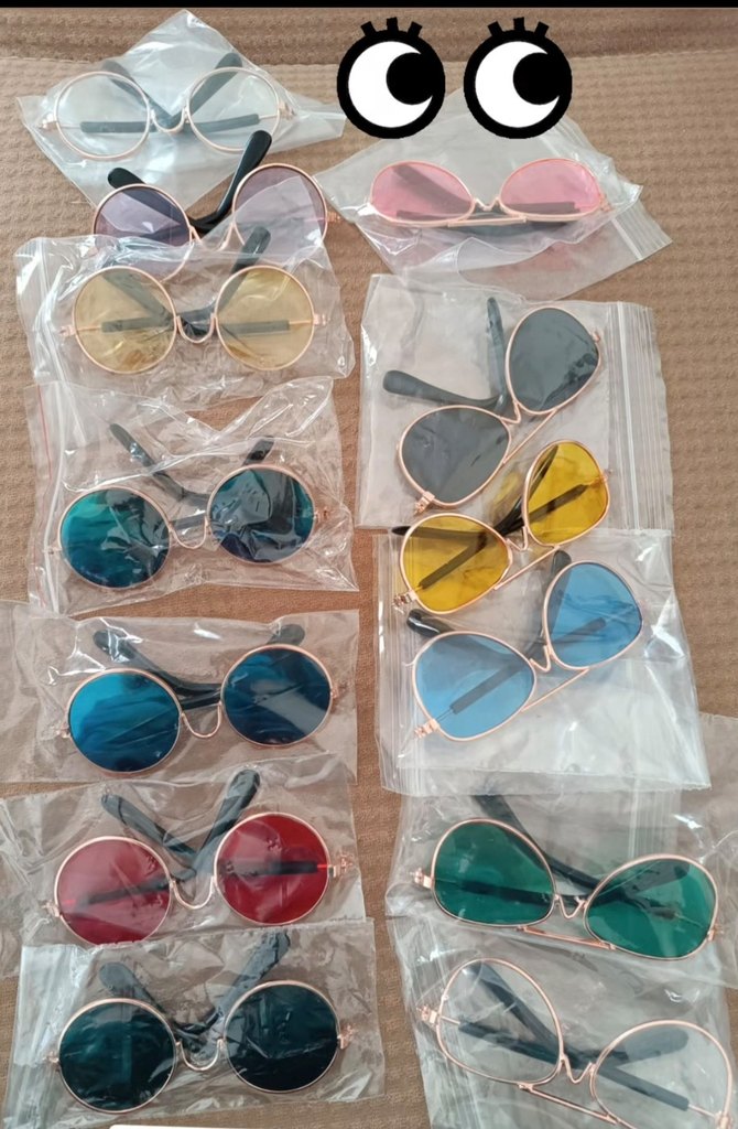 Renkli Kedi gözlügü Aksesuarı - Görsel 2