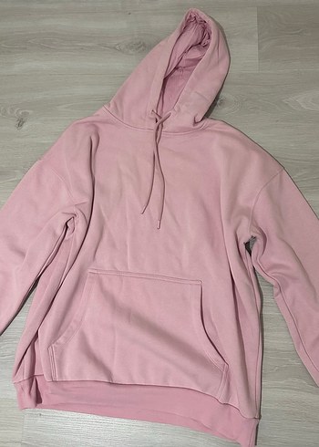 Defacto Pastel Pembe Kapusonlu Rahat Sweatshirt