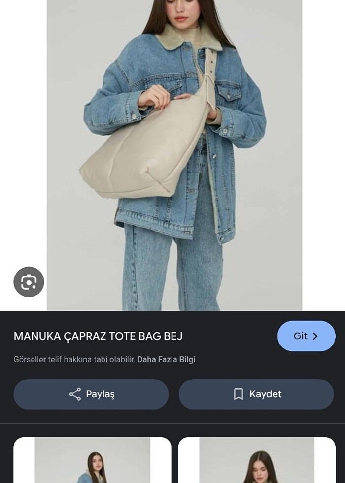 MANUKA BEJ ÇANTA BÜYÜK BOY — görsel 4/9