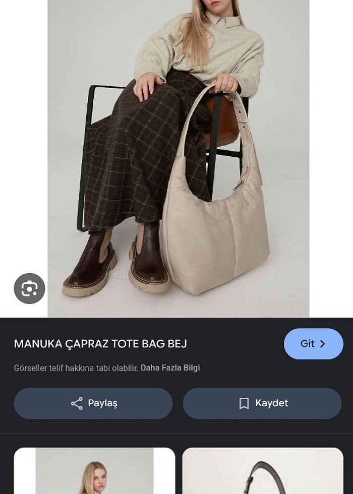 MANUKA BEJ ÇANTA BÜYÜK BOY — görsel 5/9