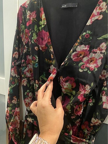 s Beden çeşitli Renk Batik Desenli Smart Elbise