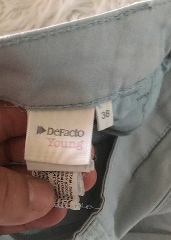m Beden gri Renk Gri Düğmeli Kadın Mini Kot Şort