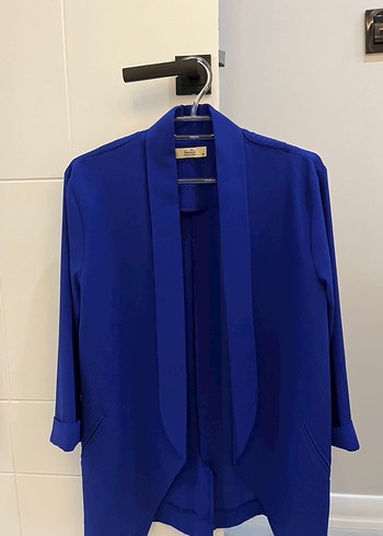 Quzu Saks Mavisi Sal Yaka Blazer