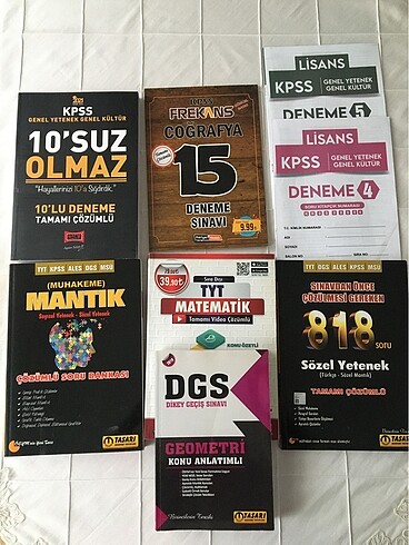 KPSS DGS MSÜ ALES Soru bankası