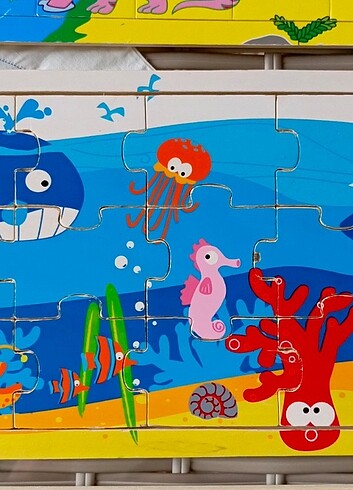 Beden 3 adet AHŞAP PUZZLE