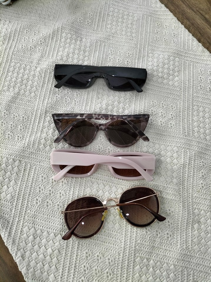 Bej Vintage Kadın Güneş Gözlükleri - Görsel 2