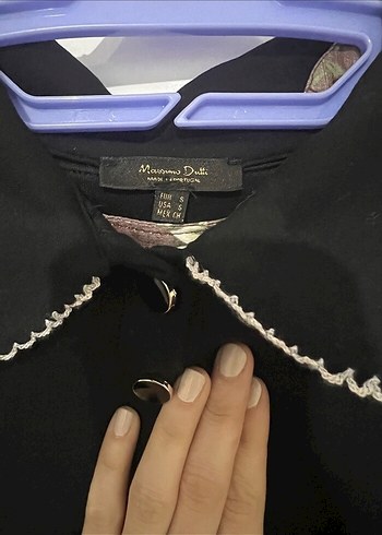 Düğmeli Siyah Süet Midi Ofis Elbisesi - Görsel 4