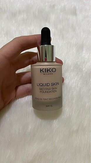Kiko Liquid Skin Second Skin Nemlendirici Fondöten - 01 Warm Ros