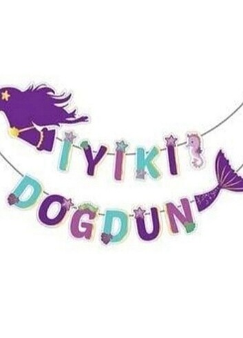 DENİZ KIZI TEMALI DOĞUM GÜNÜ SETİ