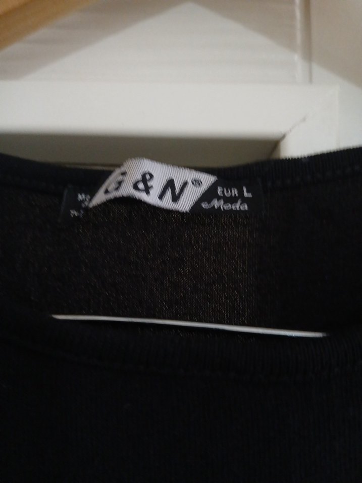 Parlak Taşlı Siyah Kadın Bluz boy 66 en 58 - Görsel 4