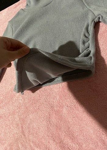 Gri Balıkçı Yaka Kadın Triko Kazak - Görsel 4