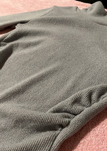 Gri Balıkçı Yaka Kadın Triko Kazak - Görsel 2