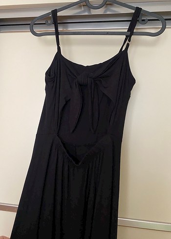 Kadın Siyah Askılı Tulum - Görsel 2