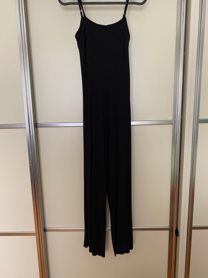 Kadın Siyah Askılı Tulum - Görsel 4