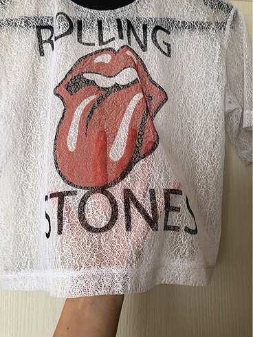 Diğer tül rolling stones tişört