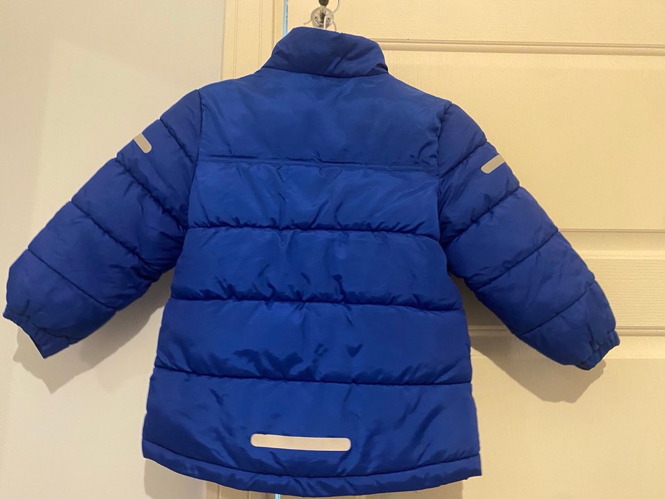 H&M Su Geçirmez Erkek Çocuk Lacivert Düğmeli Mont - Görsel 2