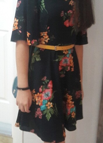 Bayan çiçekli elbise  - Görsel 9