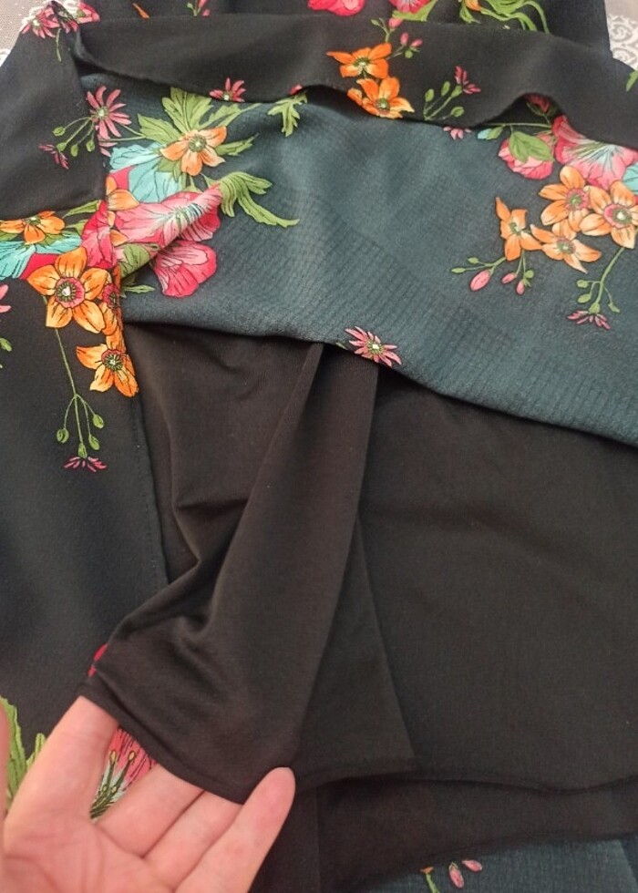 Bayan çiçekli elbise  - Görsel 5