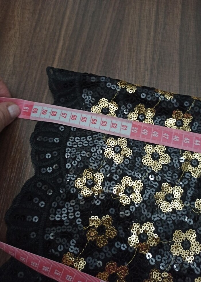 Pul payetli şal  - Görsel 4