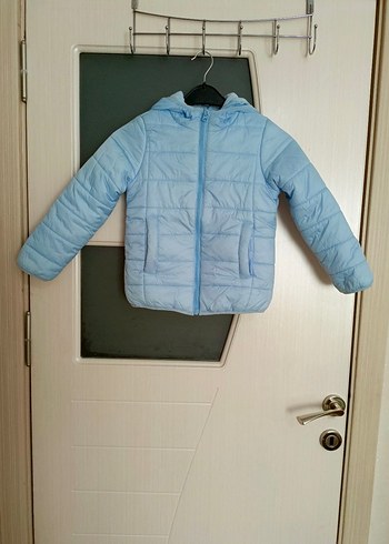 Mavi Erkek Çocuk Fermuarlı Mont