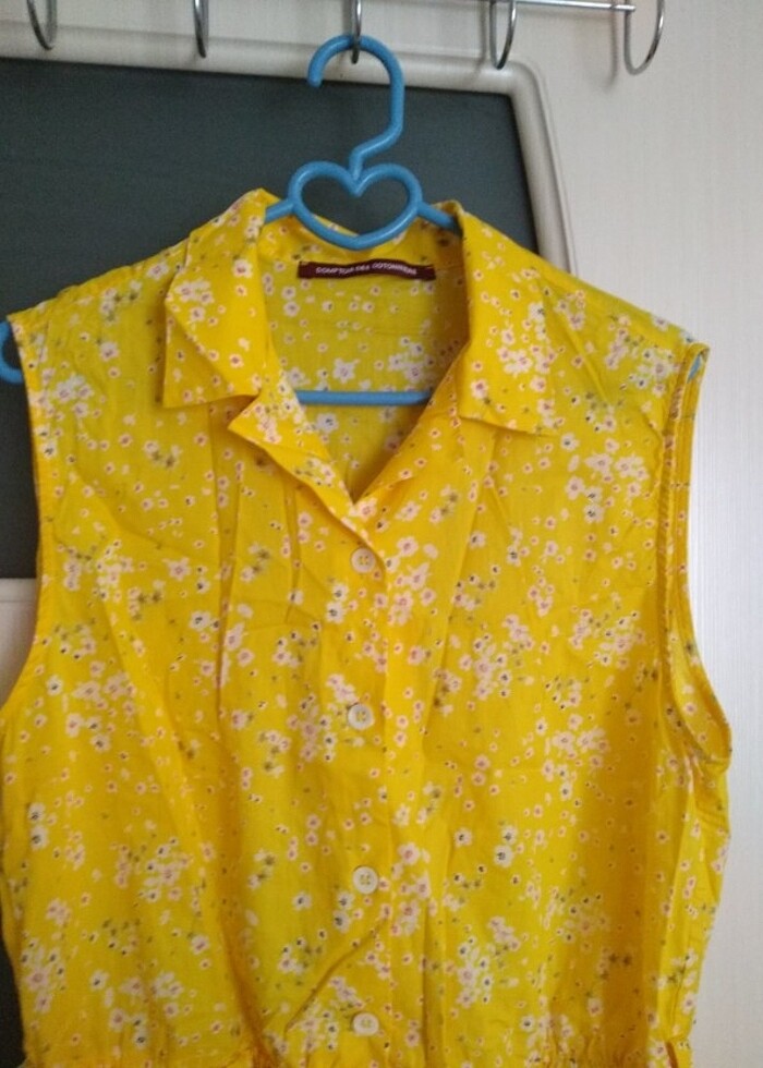 Yazlık gömlek elbise - Görsel 3