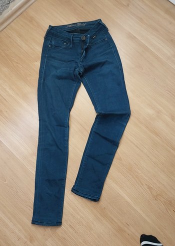 Koyu Mavi Normal Boy Denim Kadın Jean