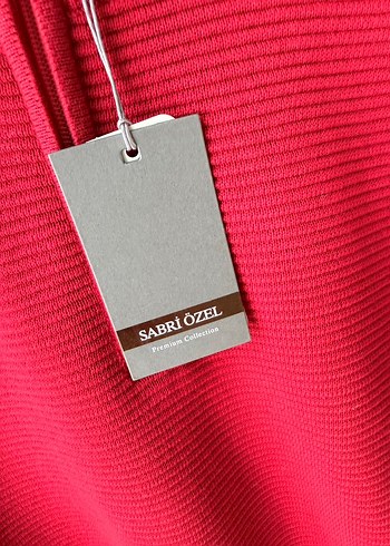 Erkek Kırmızı Yarım Fermuarlı Yüksek Yaka Kazak - Görsel 2