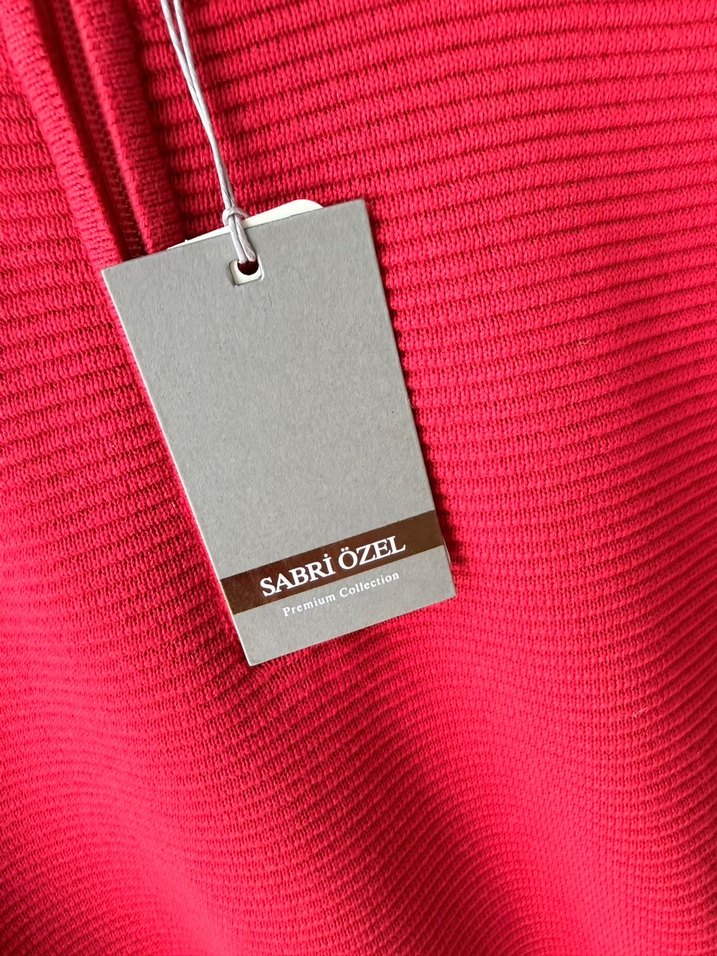 Erkek Kırmızı Fermuarlı Yarım Balıkçı Kazak - Görsel 2