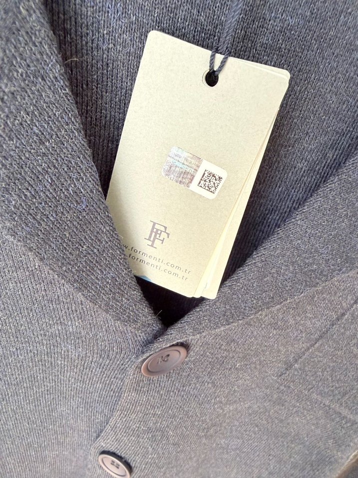 Formenti lacivert Yün Erkek Ceket Notch Yaka Düğmeli - Görsel 3