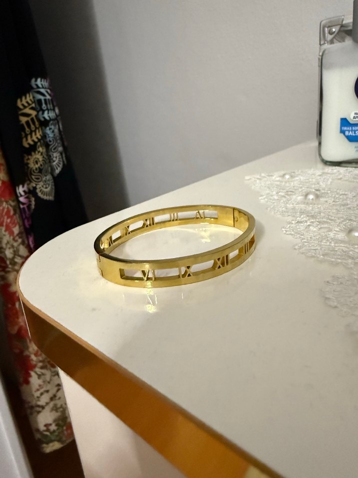 Çelik Altın Renk Bileklik - Görsel 4